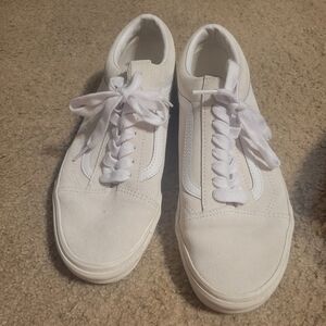 Vans Women's Cream Suede Sneakers